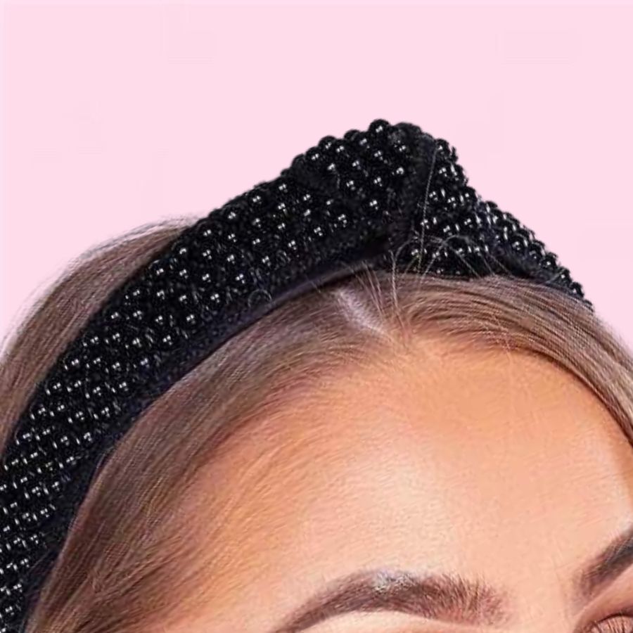 Cintillo Diadema perlas - Curlycosas