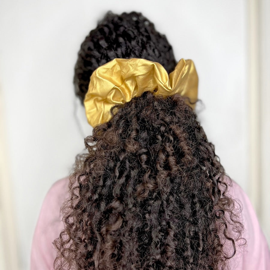 Maxi Scrunchie ecocuero - Curlycosas
