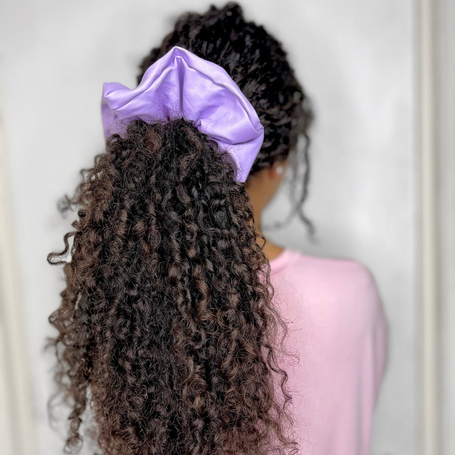 Maxi Scrunchie ecocuero - Curlycosas