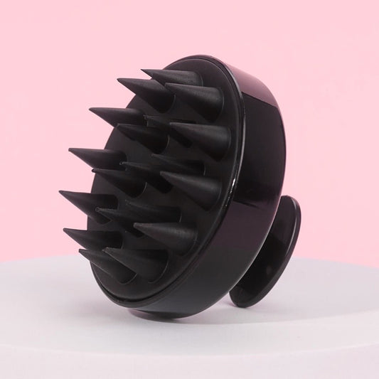 cepillo masajeador para cuero cabelludo, negro