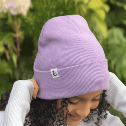 Pack x2 gorro beanie con forro de satín lila Curlycosas