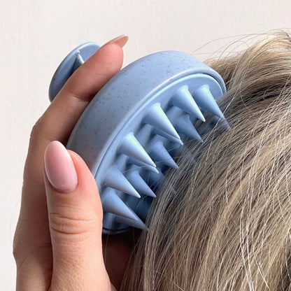 Shampoo Brush - Cepillo Masajeador de Silicona para Cuero Cabelludo - Curlycosas