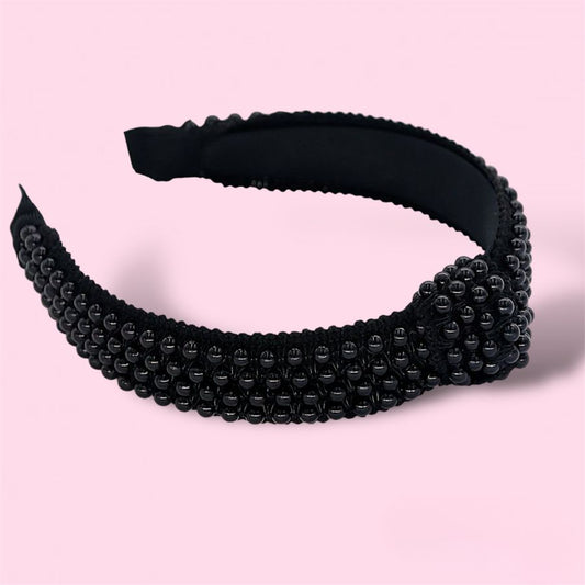 Cintillo Diadema perlas - Curlycosas