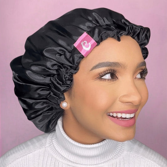 Gorro de satín - Curlycosas