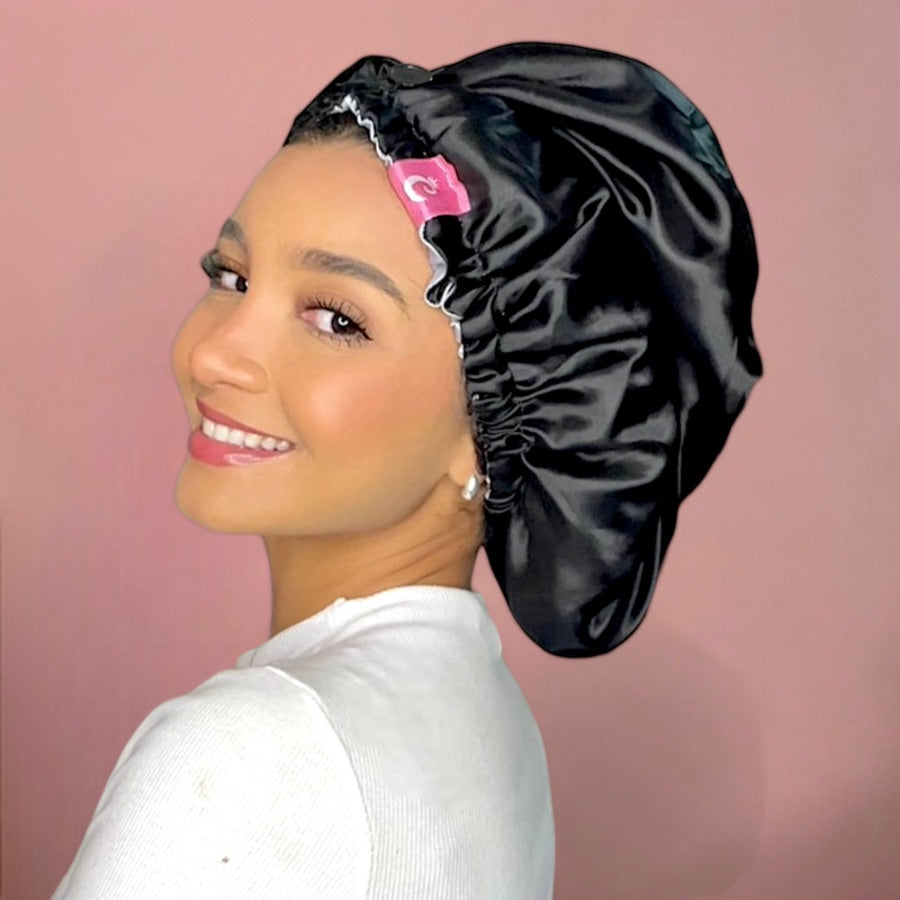 Gorro de satín largo - Curlycosas