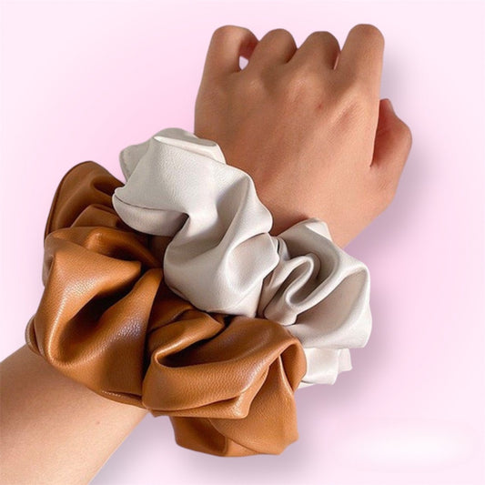 Maxi Scrunchie ecocuero - Curlycosas